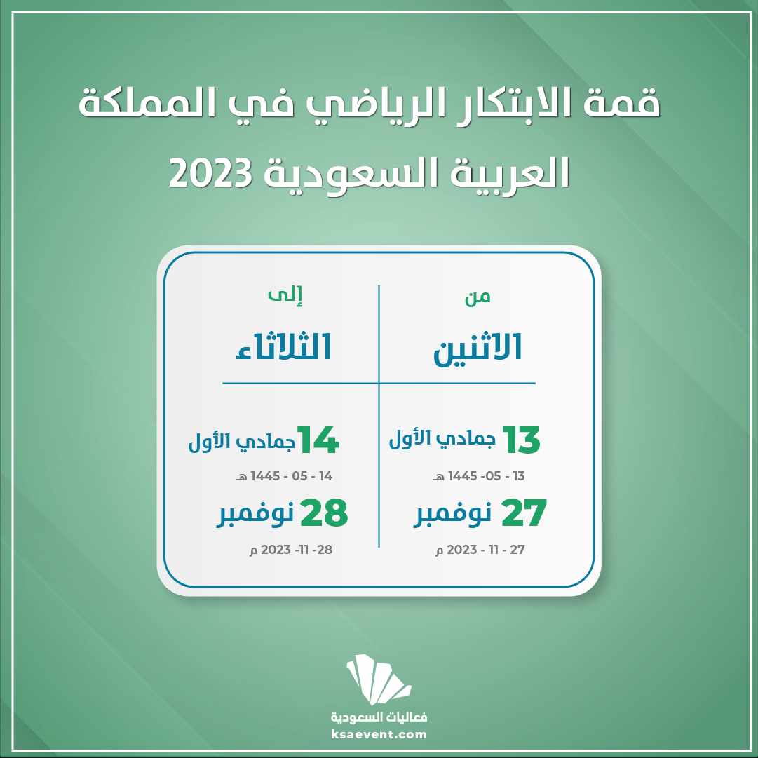 قمة الابتكار الرياضي في المملكة العربية السعودية 2023