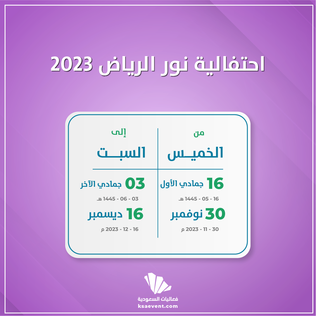 احتفالية نور الرياض 2023