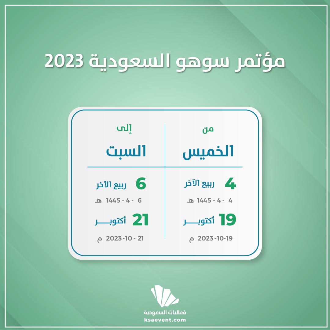 مؤتمر سوهو السعودية 2023