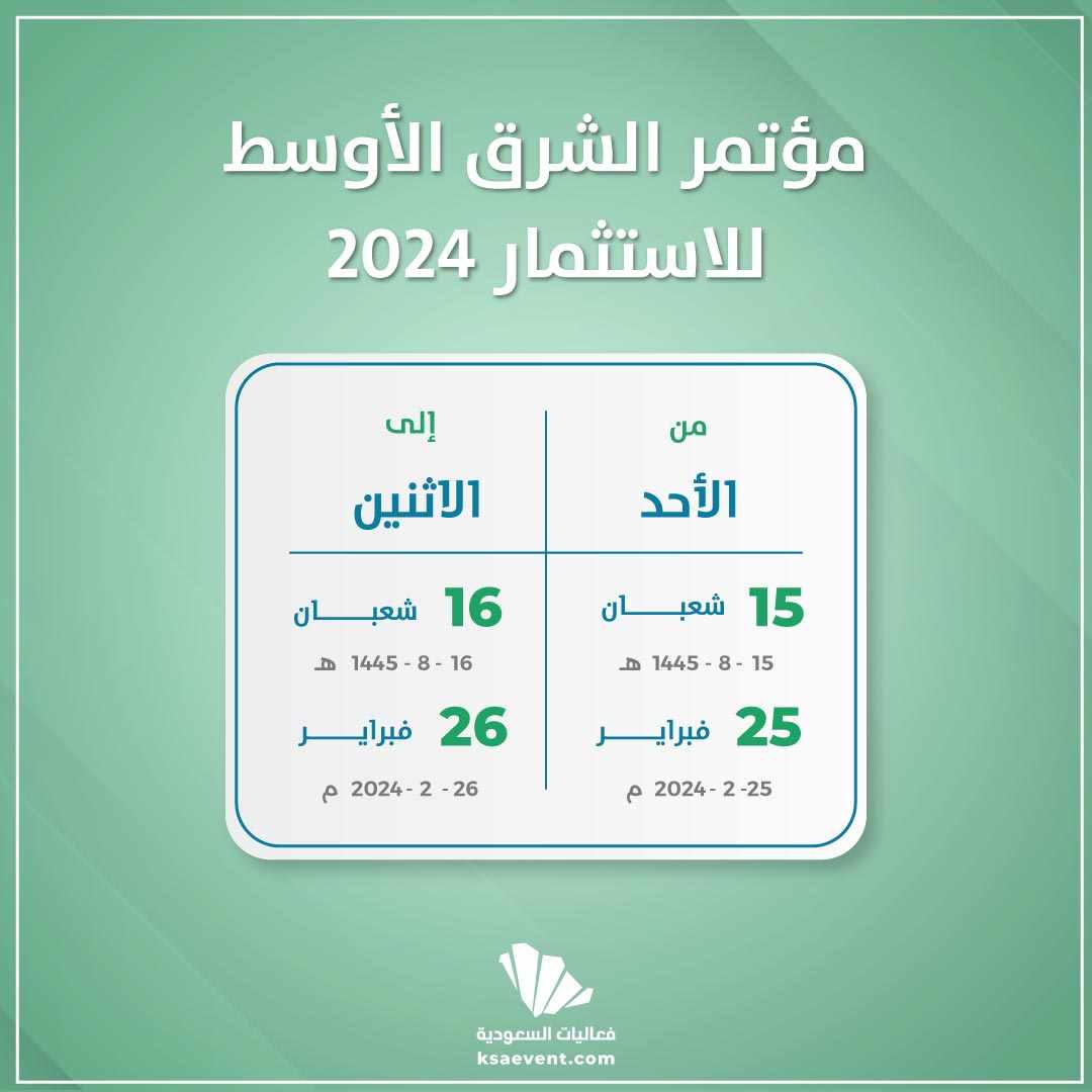 مؤتمر الشرق الأوسط للاستثمار 2024