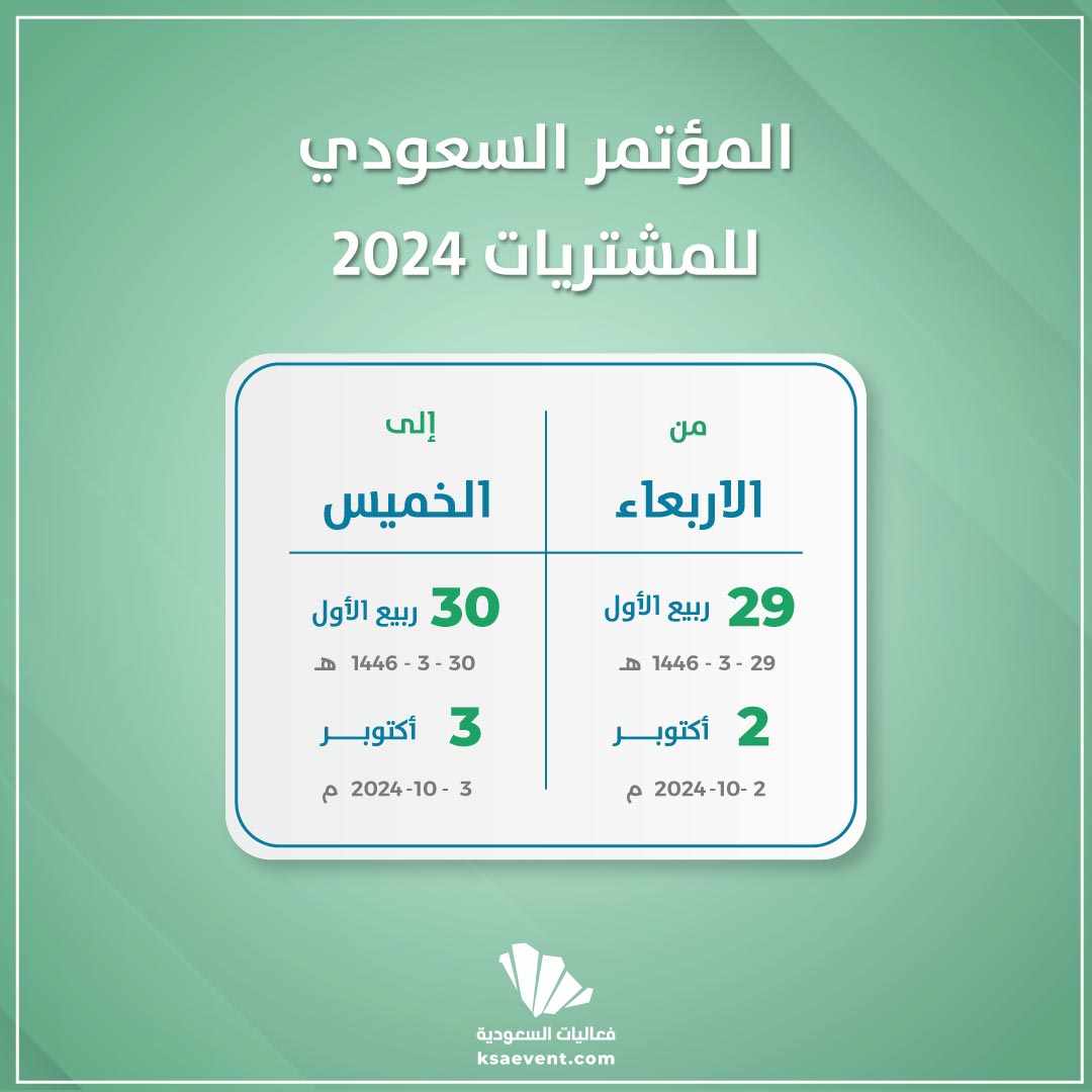 المؤتمر السعودي للمشتريات 2024
