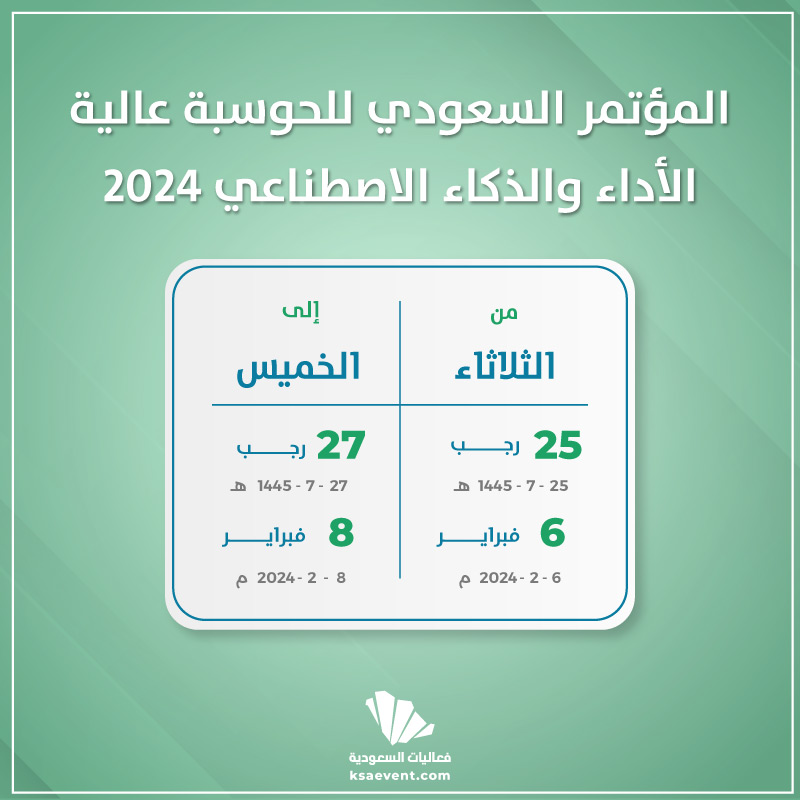 المؤتمر السعودي للحوسبة عالية الأداء والذكاء الاصطناعي 2024