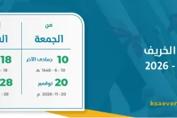 إجازة الخريف 1448 – 2026