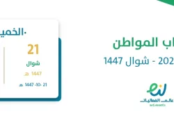 حساب المواطن أبريل 2026 – شوال 1447