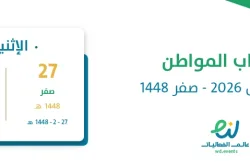 حساب المواطن أغسطس 2026 – صفر 1448