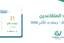 رواتب المتقاعدين ديسمبر 2026 – جمادى الآخر 1448