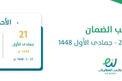 راتب الضمان نوفمبر 2026 – جمادى الأول 1448
