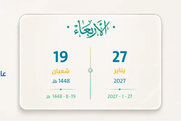 موعد الرواتب يناير 2027 – شعبان 1448
